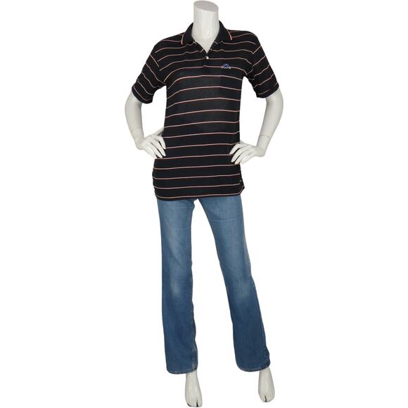Vintage Robe Di Kappa Striped Italy Made Polo Shirt - Picture 3 of 10
